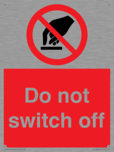 Do not switch off 